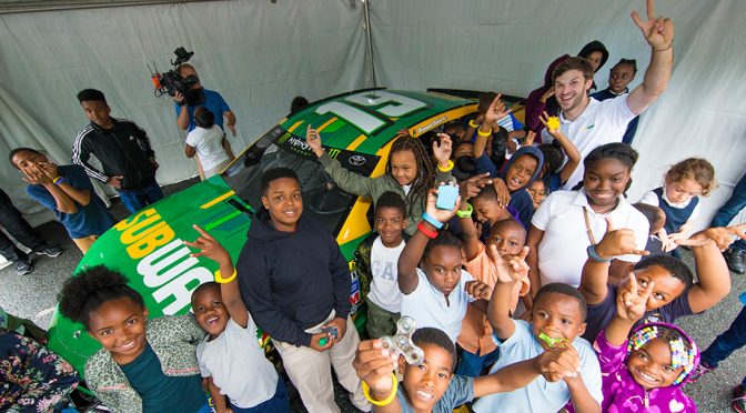 Featured image for Daniel Suarez visits Charlotte-area Boys & Girls Club