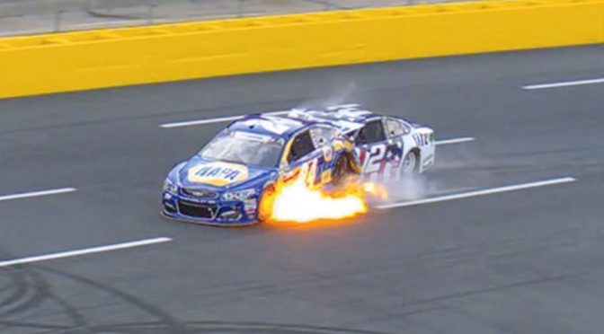 Featured Image for Early Coca-Cola 600 wreck takes out Elliott, Keselowski
