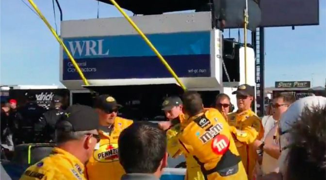 Watch: Alternative view of Logano-Busch fight