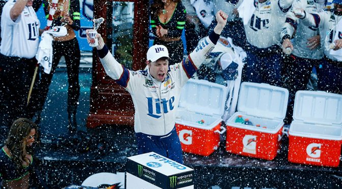 Keselowski wins battle with Kyle Busch for first Martinsville victory