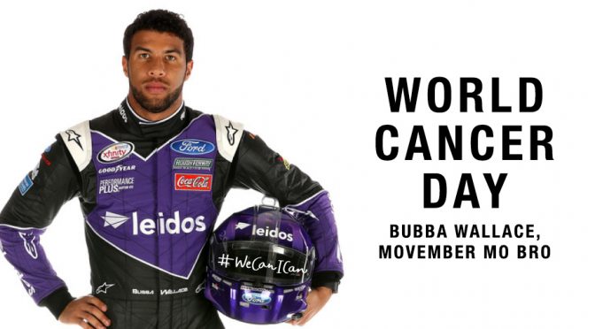 Bubba Wallace joins fight on World Cancer Day