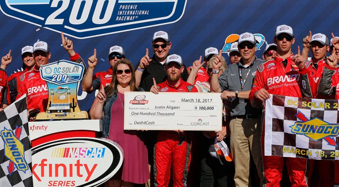 Featured Image for Allgaier triumphs at Phoenix, wins Dash 4 Cash prize