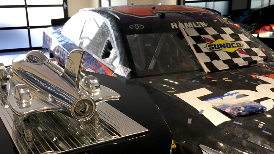Denny Hamlin S Daytona 500 Winning Car Sits In His Living Room Denny Hamlin S Daytona 500 Winning Car Sits In His Living Room