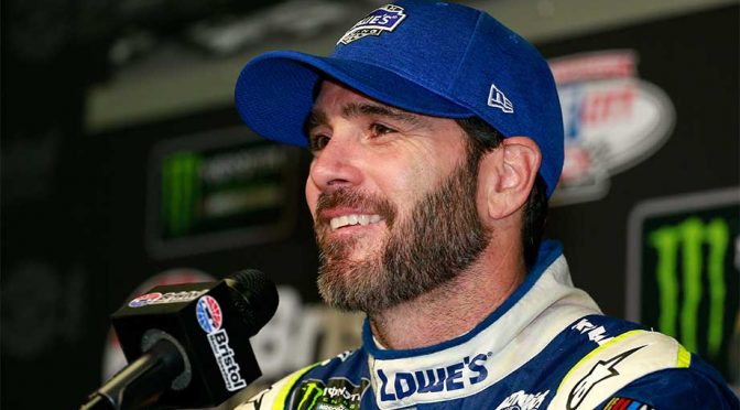 Jimmie Johnson moves closer to NASCAR legends