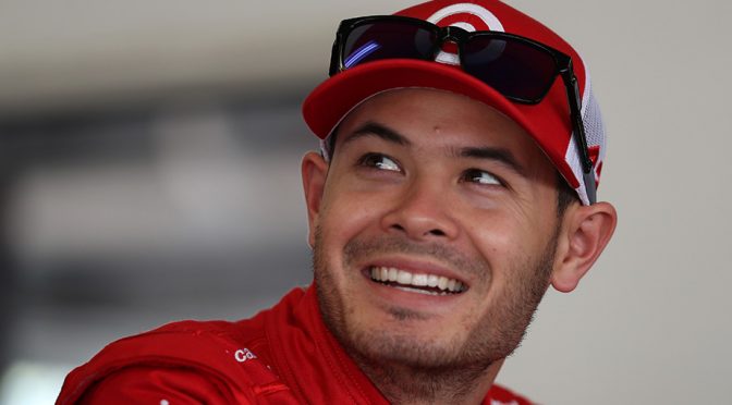 Larson is fast, atop the standings and having fun