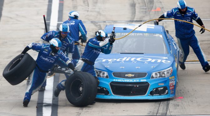 Speeding penalty foils Larson at Bristol — but he still put on a show