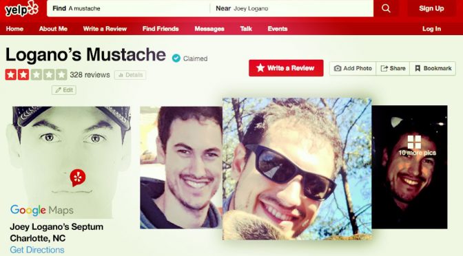 Featured image for @nascarcasm: Yelp reviews of Joey Logano's 'mustache'