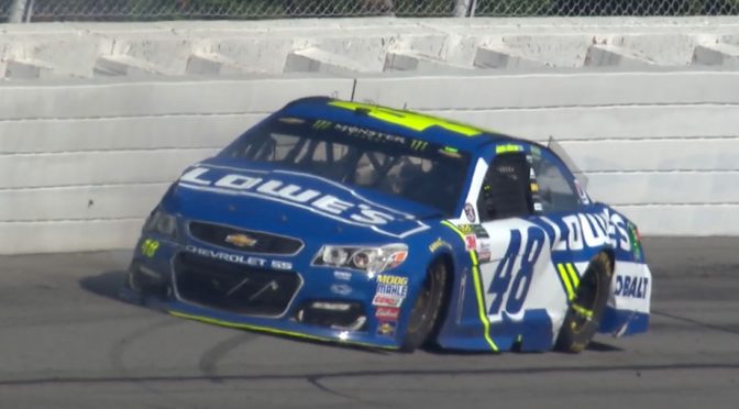 Featured Image for Hard shot, big fire end race for Johnson, McMurray