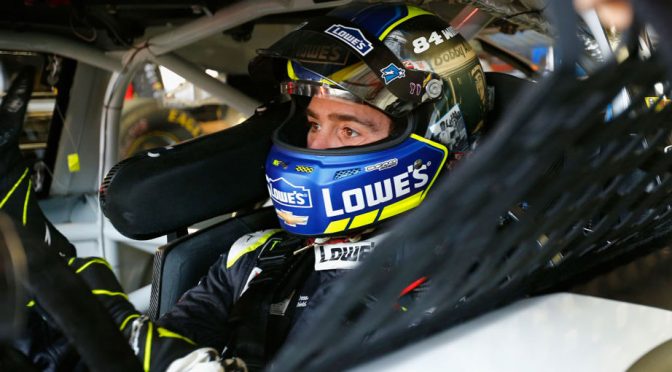 Featured image for Johnson goes to backup car after practice wreck at Michigan