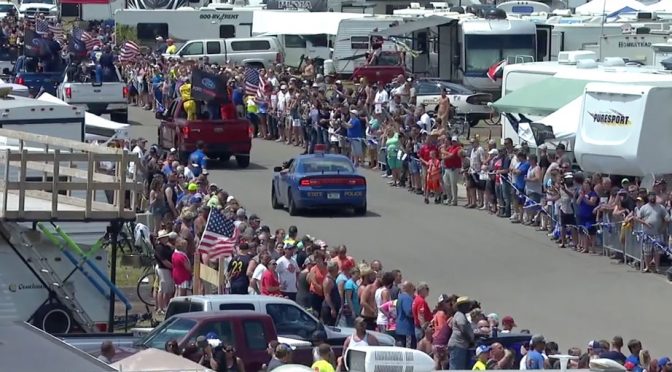 Featured Image for Infield pre-race parade lap gets Junior’s approval