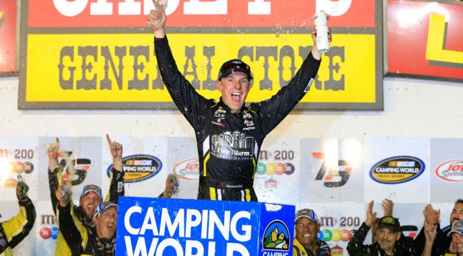 Featured image for Nemechek’s Iowa tire strategy leads to second straight win