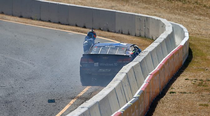 Featured image for Kasey Kahne sustains hard hit on final Sonoma lap