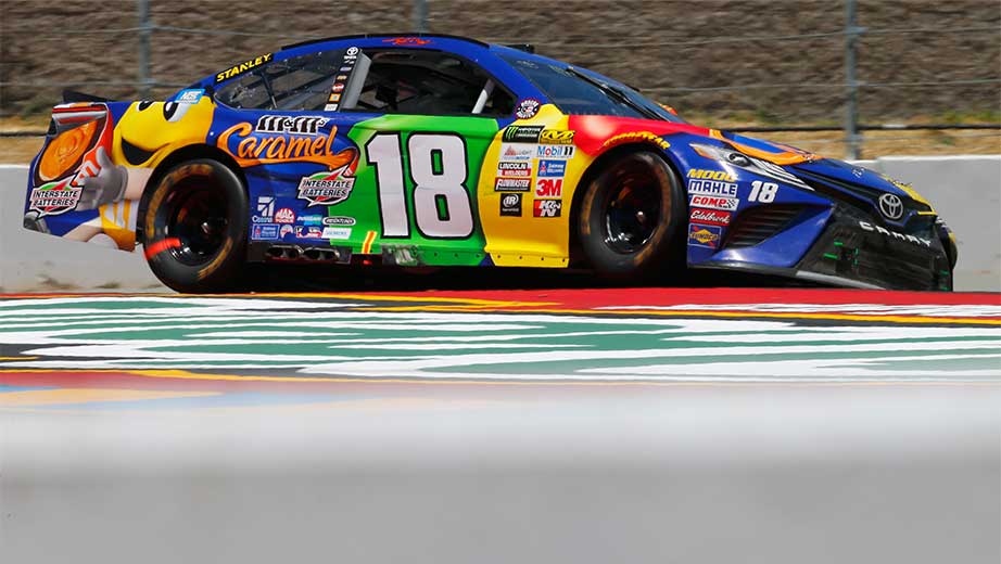Kyle Busch postrace inspection Lug nuts missing on No. 18 Toyota