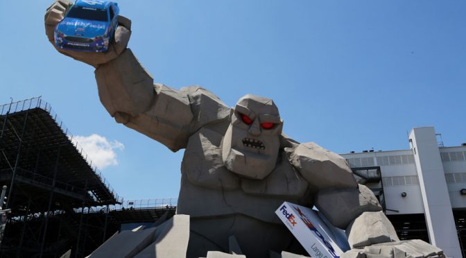 Featured image for @nascarcasm: Miles the Monster? How about this statue instead