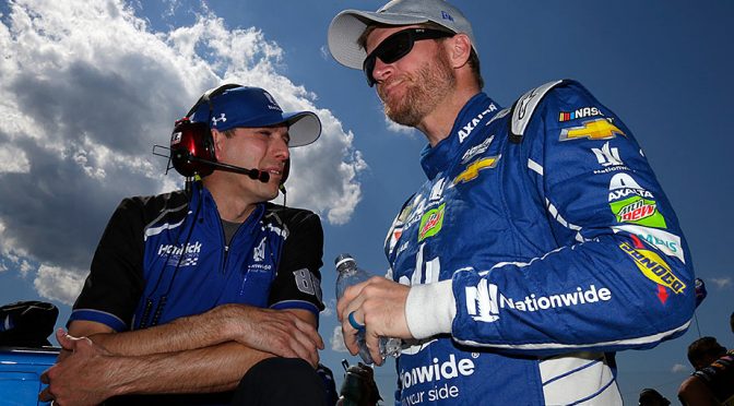 Featured Image for Dale Earnhardt Jr. explains his Twitter defense of crew chief Greg Ives