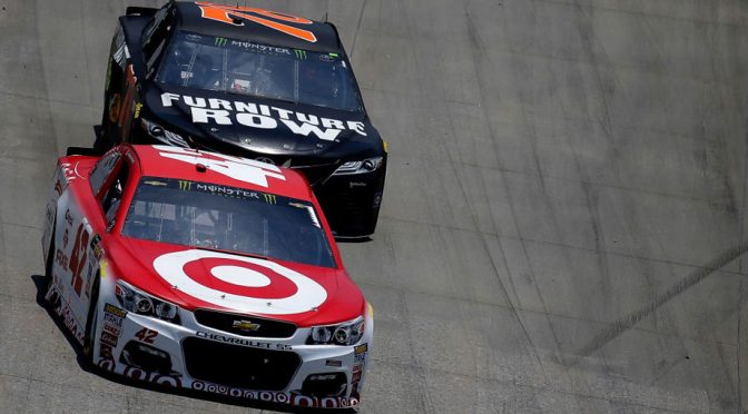 Featured image for Truex, Larson locked in tight battle for top spot in Monster Energy Series