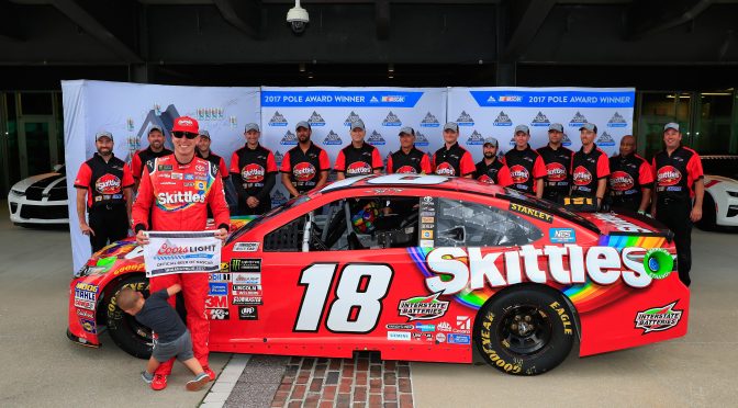 Featured image for Two-time defending winner Kyle Busch nabs Indy Coors Light Pole Award
