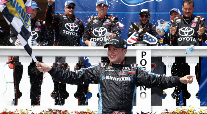 Featured image for Christopher Bell grabs fourth win of 2017 with Truck Series victory at Pocono