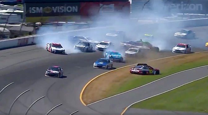 Featured image for Kenseth triggers multi-car wreck at Pocono Raceway