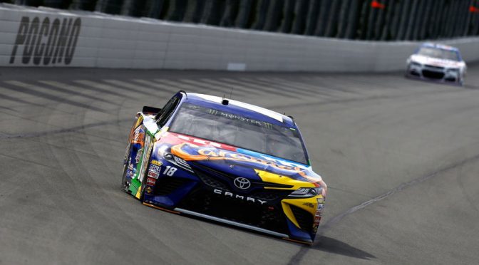 Featured Image for Bowyer scores Stage 2 win at Pocono, pit road strategy shakes up finish