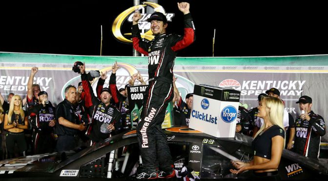 Featured Image for Martin Truex Jr. holds on late to win at Kentucky