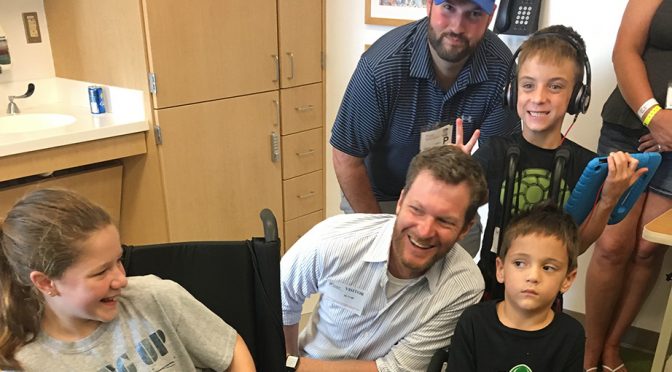 Featured image for Dale Jr. finds and gives comfort in Nationwide Children’s Hospital visits