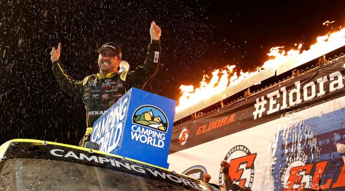 Featured image for Crafton ends drought, captures Eldora Dirt Derby victory