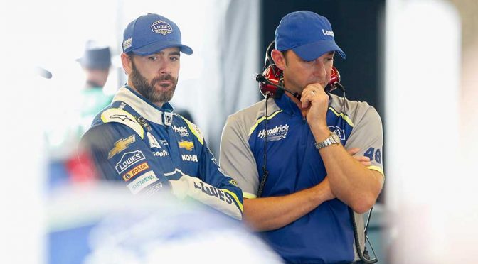 Featured Image for Jimmie Johnson among drivers sent to rear of field at Indianapolis