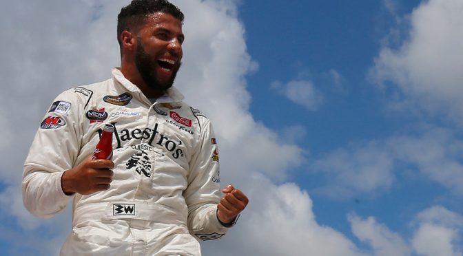 Featured image for Roses are red, violets are blue: Bubba Wallace goes viral with Domino’s video for you