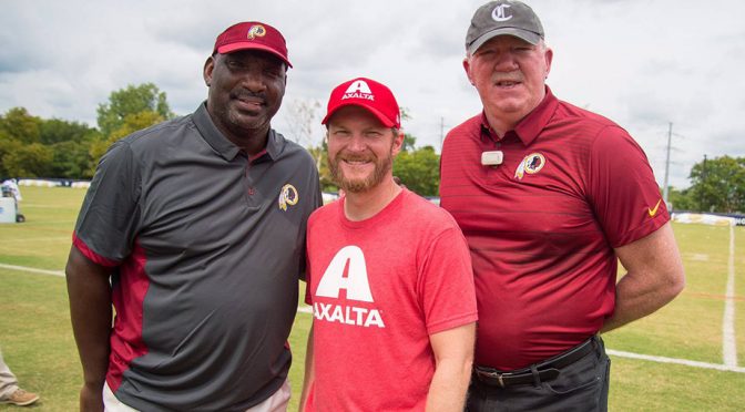 Featured image for Dale Jr. has ‘dream-come-true experience’ catching passes with Redskins