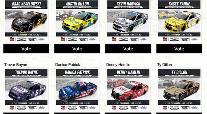Featured Image for Top 10 drivers in Darlington paint scheme vote revealed