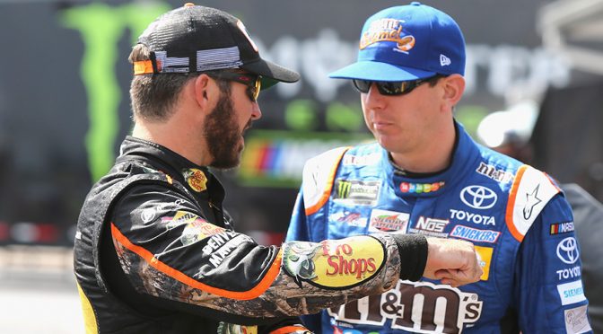 Kyle Busch jokes about being ‘a spy’ while visiting Furniture Row Racing