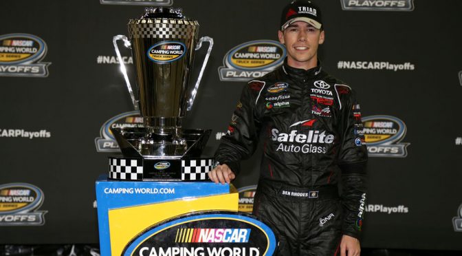 Tiebreaker propels Rhodes into Playoffs, leaves Truex on the outside