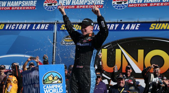 Top seed Bell captures playoffs opener in New Hampshire