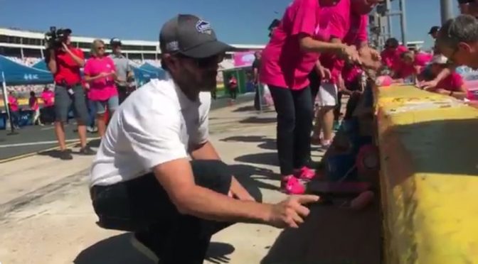 Annual Paint Pit Wall Pink event hits home for many in NASCAR community