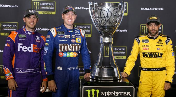 At the shop with Joe Gibbs Racing