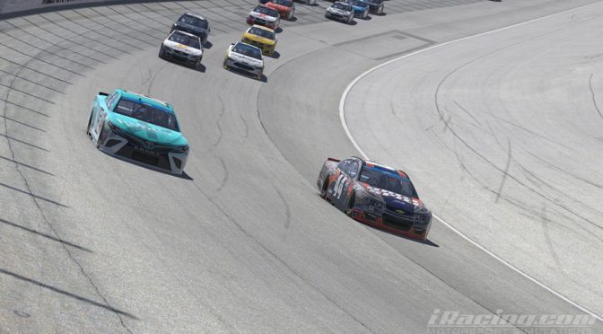 Featured image for Taylor Hurst plays spoiler in iRacing playoffs at Chicagoland Speedway