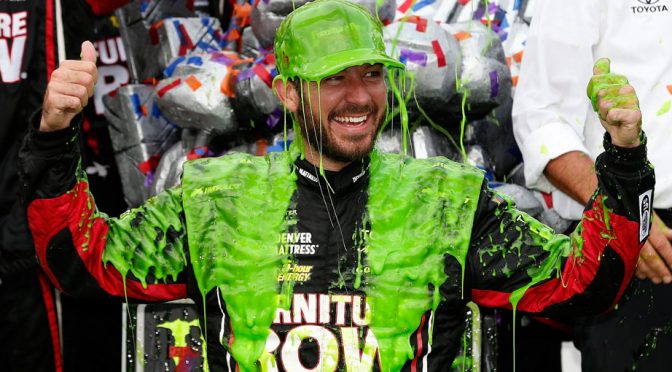 Featured Image for Martin Truex Jr. rallies, wins NASCAR Playoffs opener at Chicagoland