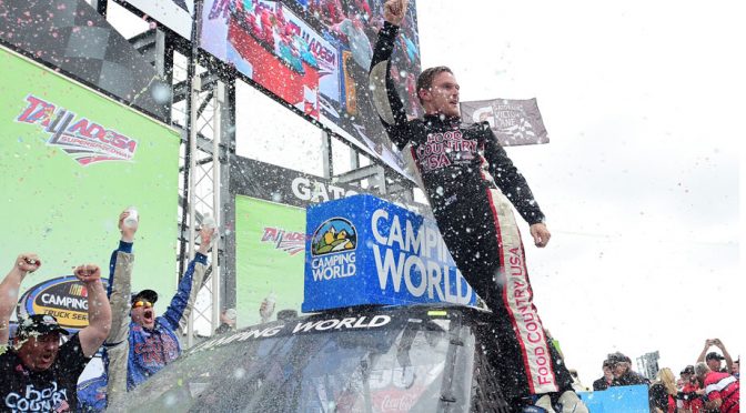 Featured image for Kligerman swipes Talladega victory; Briscoe and Grala eliminated from playoffs