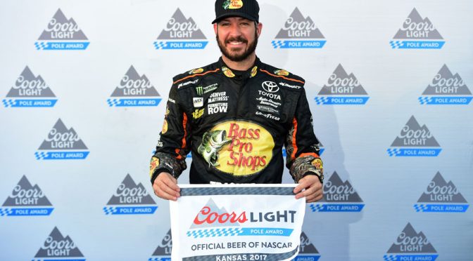 Martin Truex Jr. earns Kansas Coors Light Pole Award