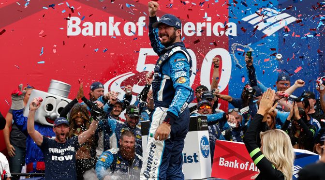 Martin Truex Jr. pushes through in overtime, secures Charlotte win
