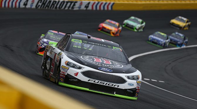 Harvick leads the most laps, but finishes third at Charlotte