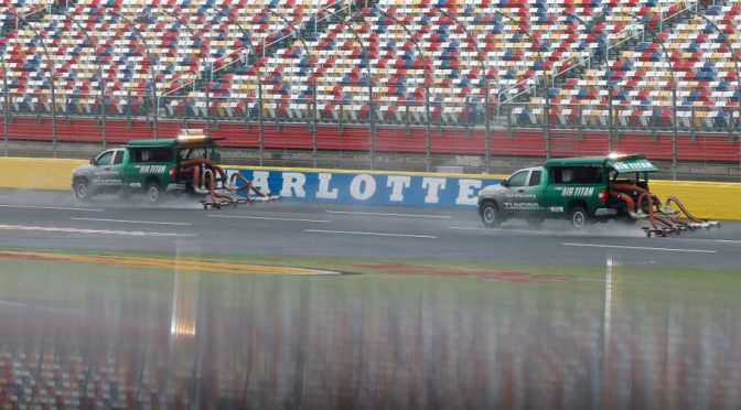 Rain alters Saturday schedule at Charlotte; XFINITY race set for night time