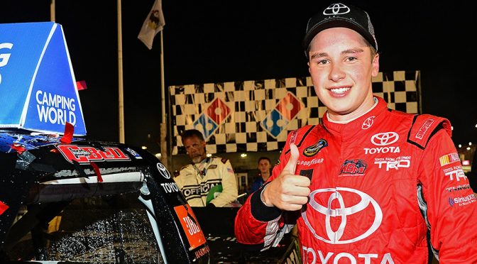 Bell earns first Camping World Truck Series win of 2016