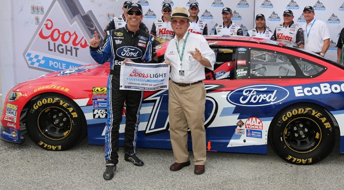 Biffle earns first Coors Light Pole Award of '16 at Daytona