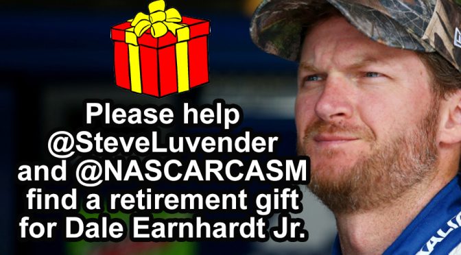 Featured image for Help Twitter find the perfect Dale Jr. retirement gift … for only $88