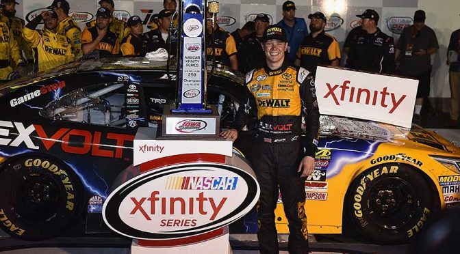 Featured image for Erik Jones wins fuel-mileage duel at Iowa