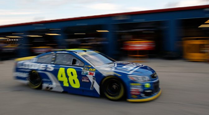 Jimmie Johnson leads first Chicagoland Sprint Cup practice