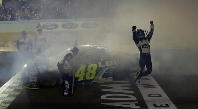 Johnson wins at Miami to claim seventh championship