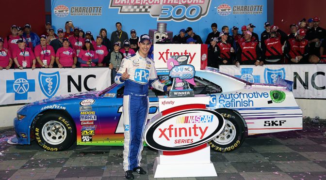 Logano wins at Charlotte, XFINITY Round of 8 field set